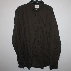 Billy Reid Tuscumbia Classic Deep Green Men's XL Long Sleeve Button-Up Shirt